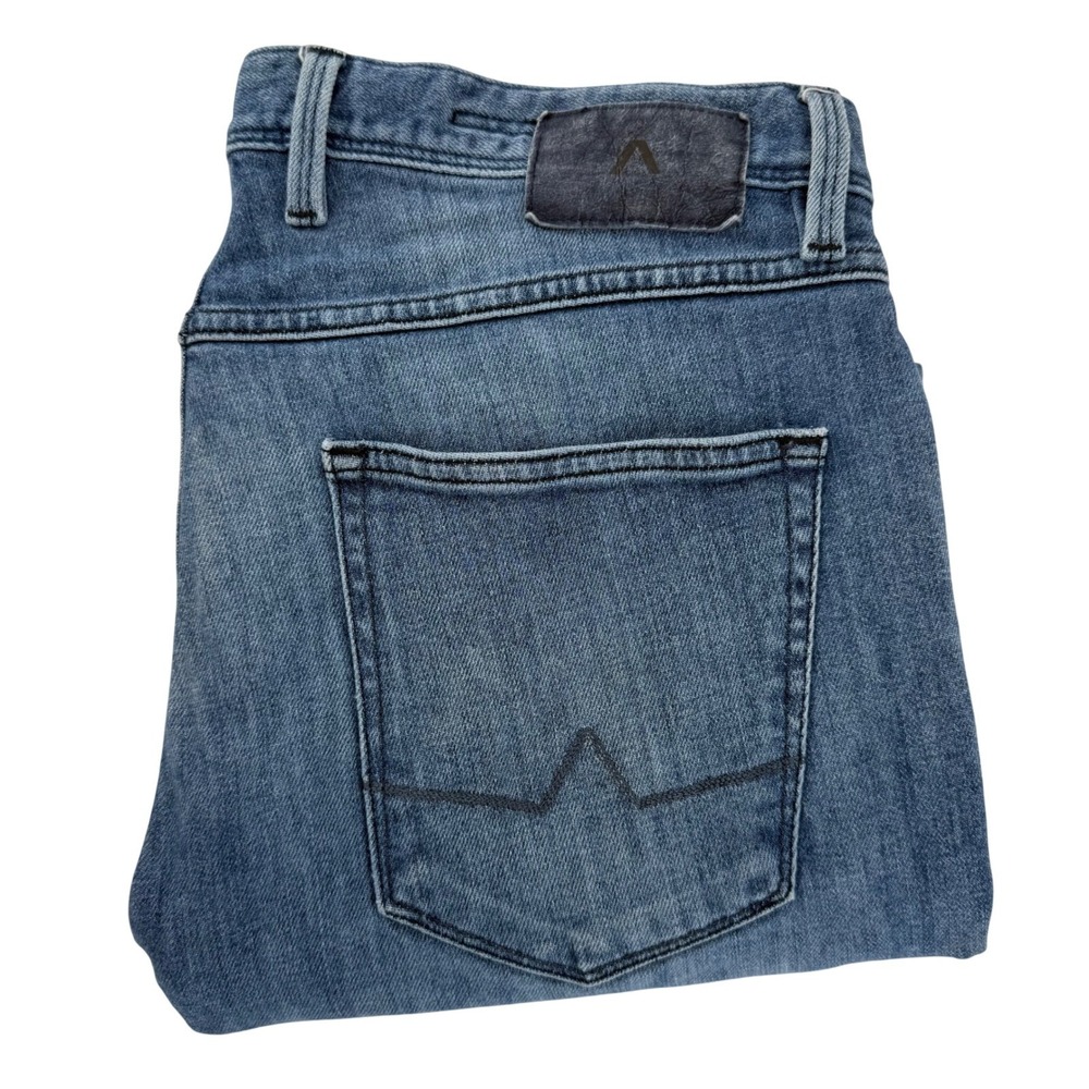 ALBERTO Robin‎ Organic Denim Tapered Fit Jeans Men 34 Blue Measures 35x33